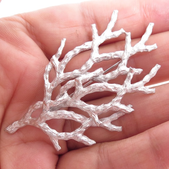 Van Dell Jewelry - Vintage Van Dell Sterling Tree Branch Brooch Pin